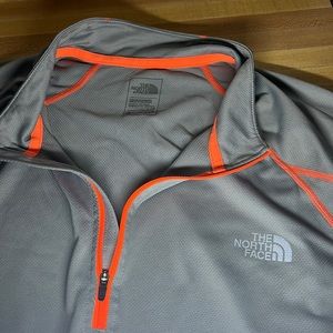 The North Face Zip Up (Grey and Orange)
